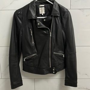 Faux leather jacket